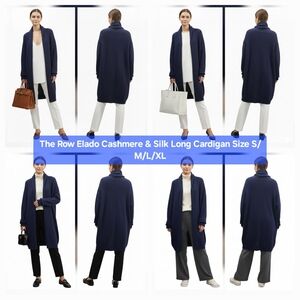 The Row Elado Cashmere & Silk Long Cardigan Size S/M/L/XL